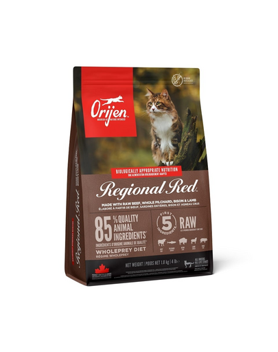 ORIJEN Regional Red Cat 1.8 kg hrana pentru pisici adulte, fara cereale