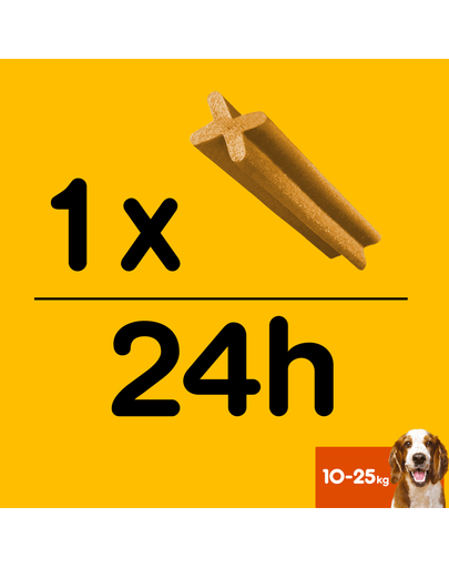 PEDIGREE DentaStix recompensa dentitie caini de talie medie 28 buc