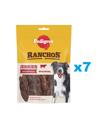 PEDIGREE Ranchos Originals 7x70g pachet recompense caini, fasii de carne de vita