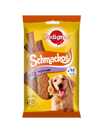 PEDIGREE Schmackos 12 buc. recompense pentru caini, cu vita 86 g