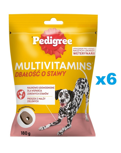 PEDIGREE Multivitamins Recompense caini aulti, pentru articulatii, cu pui 6x180 g