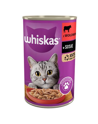 WHISKAS Vită în sos 400 g