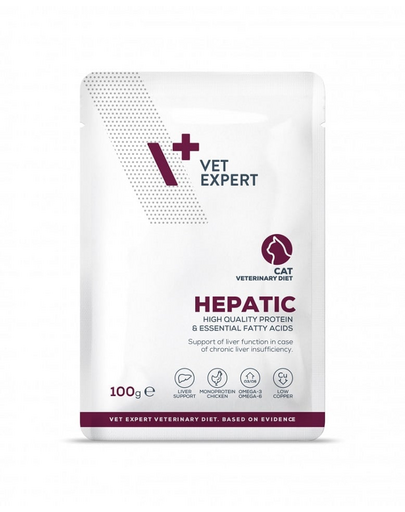 VET EXPERT Veterinary Diet Cat Hepatic plic hrana pisici 100 g