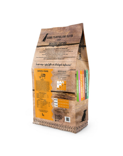 WIEJSKA ZAGRODA Hrană uscată pentru câini de talie mică/mijlocie, miel și rață 2 kg