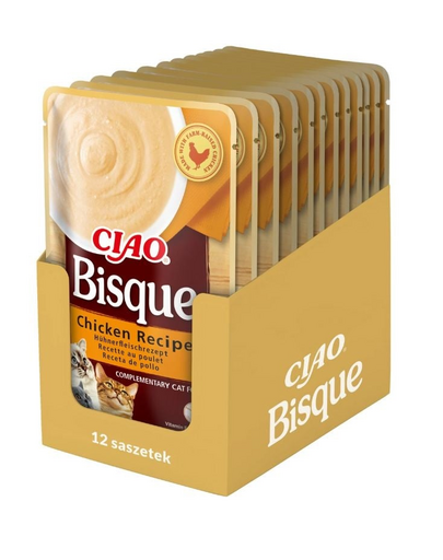 INABA CIAO Bisque Supa de pui crema pentru pisica 12x40g