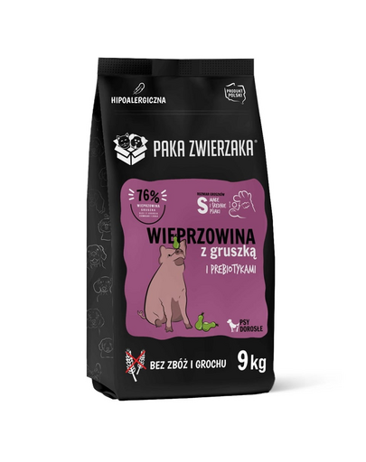 PAKA ZWIERZAKA Seventh Heaven Hrană uscată Carne de porc cu pară S 9 kg