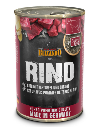 BELCANDO Super Premium hrana umeda caini adulti, cu vita si cartofi 400 g