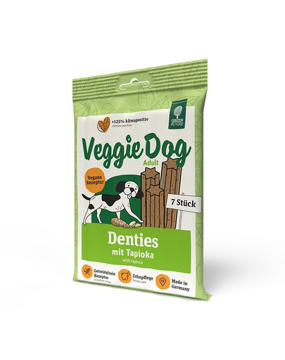GREEN PETFOOD VeggieDog Denties snack vegan pentru caini 180g