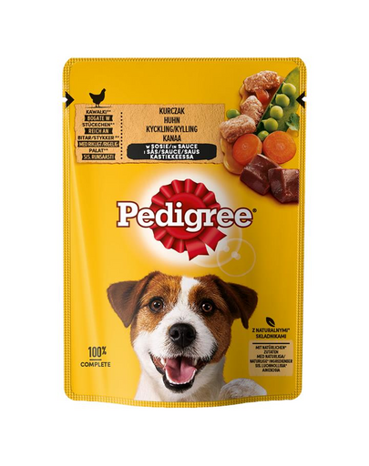 PEDIGREE Adult plic 100g hrana umeda pentru caini adulti bucati de pui si legume in sos