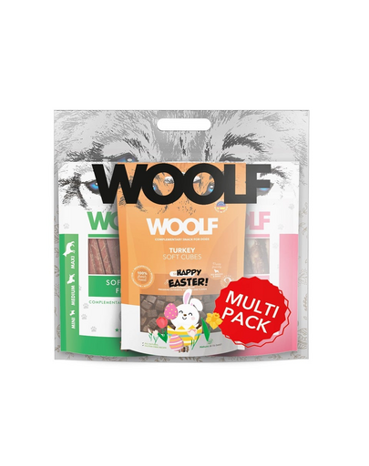 WOOLF Multipack Easter 3x100g set recompense pentru caini