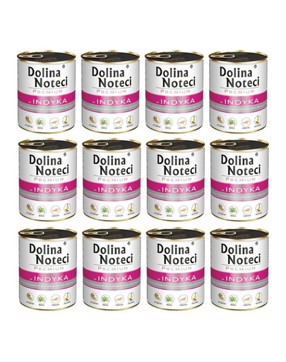 DOLINA NOTECI Premium Bogata in carne de curcan 12x800g