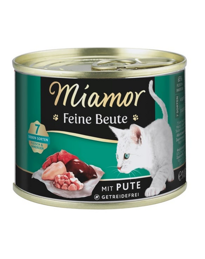 MIAMOR Feine Beute Turkey hrana umeda pisica, carne de curcan 185g