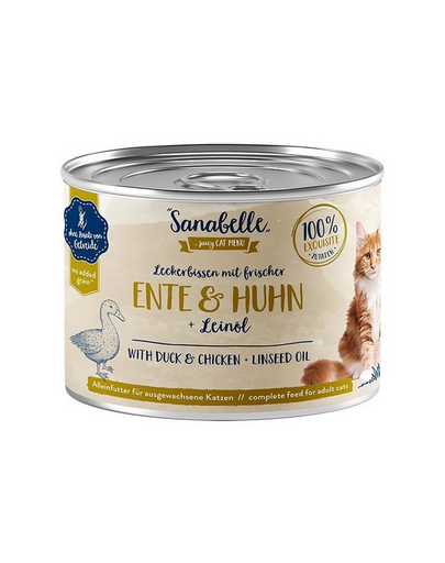 SANABELLE Duck&Chicken 400 g hrana umeda pisica, pate cu pui si rata
