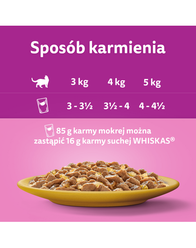 WHISKAS Adult plic 85g hrana umeda pentru pisici adulte in jeleu de pui