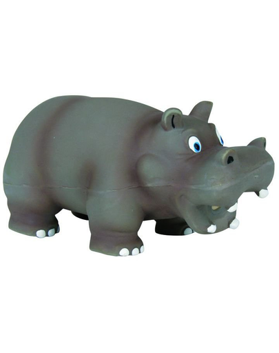 TRIXIE Jucărie hippopotam cu sunet realist latex 17 cm