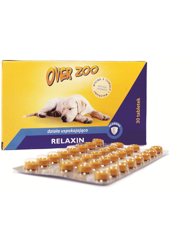 OVER ZOO Relaxin tablety Tablete calmante pentru caini si pisici 30 cp