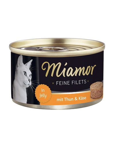 MIAMOR Feine Filets ton cu branza, conserva hrana pisica 100 g