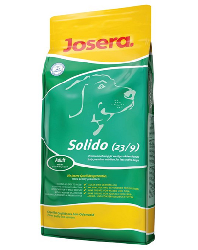 JOSERA dog Solido 15 kg pentru câini sedentari