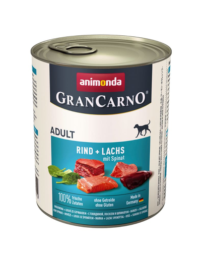 ANIMONDA GranCarno Adult carne de vita, somon si spanac 800 g