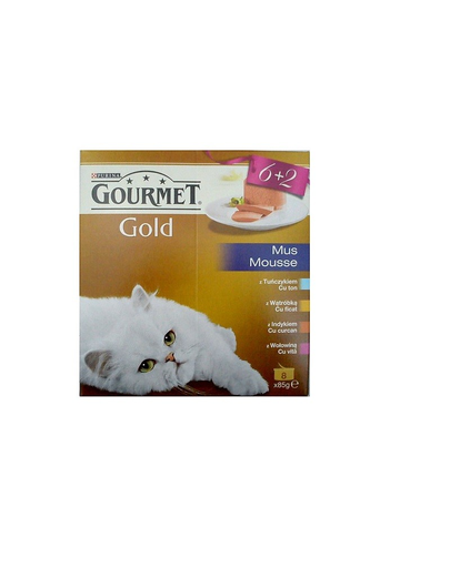 Gourmet Gold Mus 8x85 g 6+2 - 4 arome