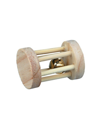 TRIXIE Jucărie din lemn cilindru pentru rozătoare 3,5 cm x 5 cm