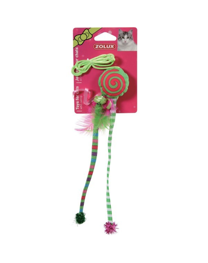 ZOLUX Jucărie Candy Toys cu iarba-mâței și zdrăngănitoare verde