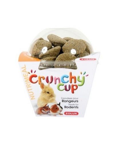 ZOLUX Crunchy Cup Candy snack lucernă / pătrunjel 200 g