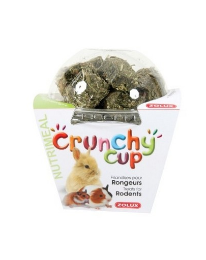 ZOLUX Crunchy Cup Blocks snack lucernă / morcov 200 g
