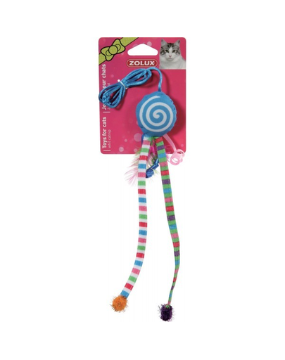 ZOLUX Jucărie Candy Toys cu iarba-mâței și zdrăngănitoare albastru