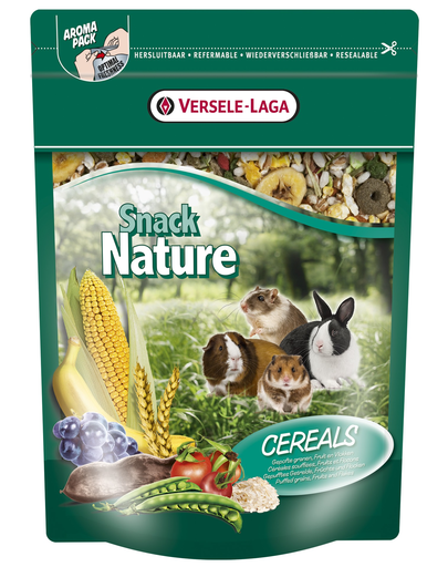 VERSELE LAGA Snack Nature Cereals 500 g Fulgi cereale prăjite și fructe