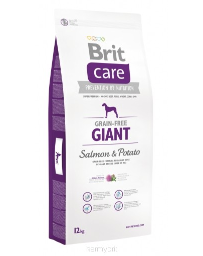 BRIT Care Grain-Free Giant Salmon & Potato Hrana Uscata Caini De Talie Foarte Mare, Somon Si Cartof 1 Kg
