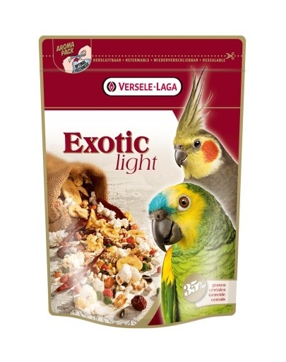 VERSELE-LAGA Exotic Light 750 g – amestec cereale prăjite pentru papagali medii și mari 750
