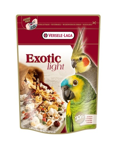  VERSELE-LAGA Exotic Light 750 g - amestec cereale prăjite pentru papagali medii și mari 