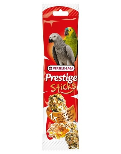 VERSELE LAGA Prestige Stick Big Parakeets Nuts&Honey 70 g Gustare cu nuci și miere pentru papagali medii