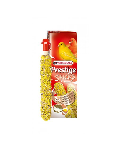 VERSELE LAGA Prestige Sticks Canaries Eggs&Oystershells 60 g cu scoici și ou pentru canari