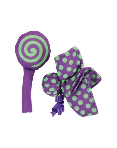 ZOLUX Jucărie pentru pisici Candy Toys "Flori și bomboane" cu iarba-mâței culoare violet