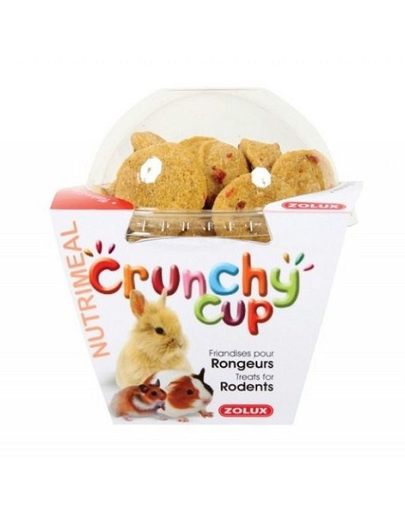 ZOLUX Crunchy Cup Candy snack pentru rozătoare Natural / morcov 200 g
