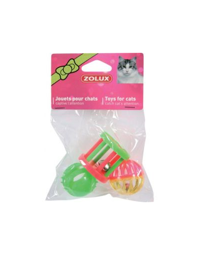 ZOLUX Jucărie pentru pisici - set. 3 jucării diferite 4 cm