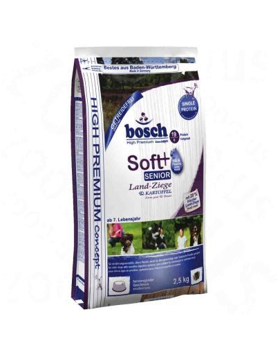 BOSCH Soft Senior Hrana uscata cu carne de capra si cartofi pentru cainii senior 12,5 kg Bosch imagine 2022