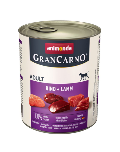ANIMONDA Grancarno Adult vită și miel 800 gr