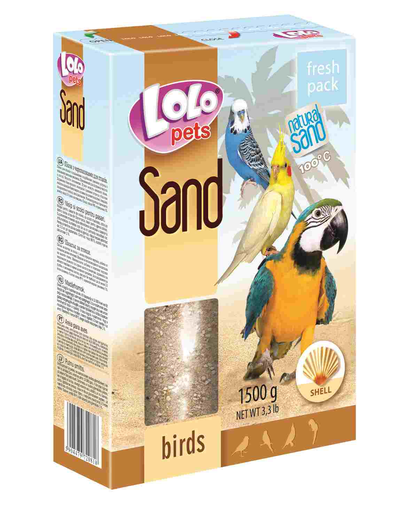 LOLO PETS Nisip pentru păsări midii 1.5 kg