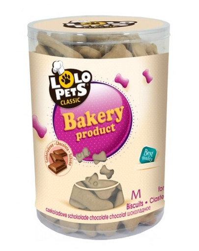 LOLO PETS Cookies pentru câini oase M ciocolată 950 g