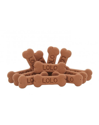 LOLO PETS Cookies pentru câini oase L ciocolată 3 kg