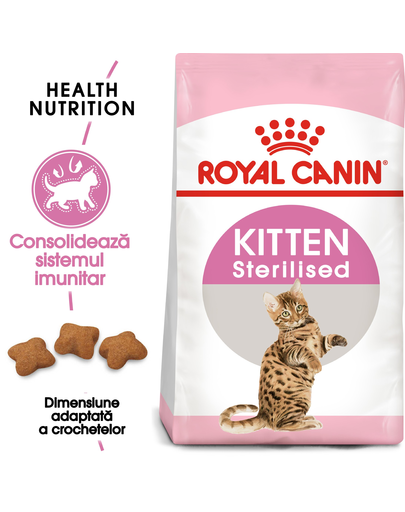 Royal Canin Kitten Sterilised hrana uscata pisica sterilizata junior, 2 kg Canin imagine 2022