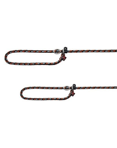 TRIXIE Lesă strangulantă Mountain Rope S-M 1.70 m/8 mm, negru / portocaliu