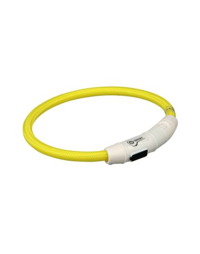 TRIXIE Inel cu beculețe USB M-L: 45 cm/o 7 mm, galben