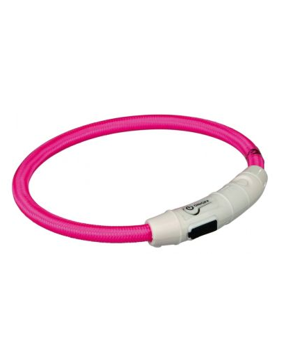TRIXIE Inel cu beculețe USB L–XL: 65 cm/o 7 mm, roz