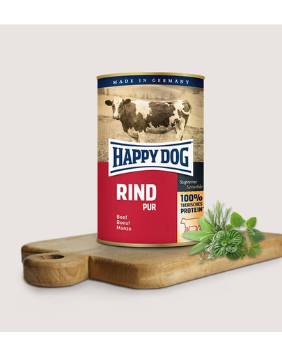 HAPPY DOG Rind Pur 400 g