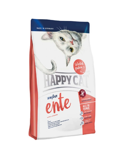 HAPPY CAT Sensitive rață 300 g