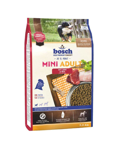 BOSCH Mini Adult miel și orez 3 kg Bosch imagine 2022